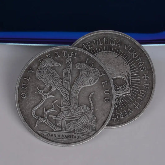 Eagle & Snake Collectible Coin – Antique Silver Cameo Commemorative Medal CJ