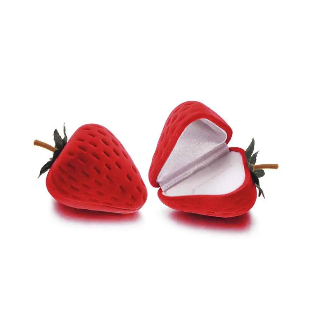 Cute Cartoon Jewelry Box- Plush Flip-Top Ring & Necklace Gift Case | Portable Mini Organizer