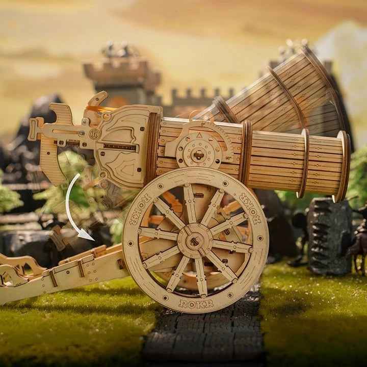 ROKR Siege Heavy Ballista 3D Wooden Puzzle – DIY Military Model Kit (142 Pieces)
