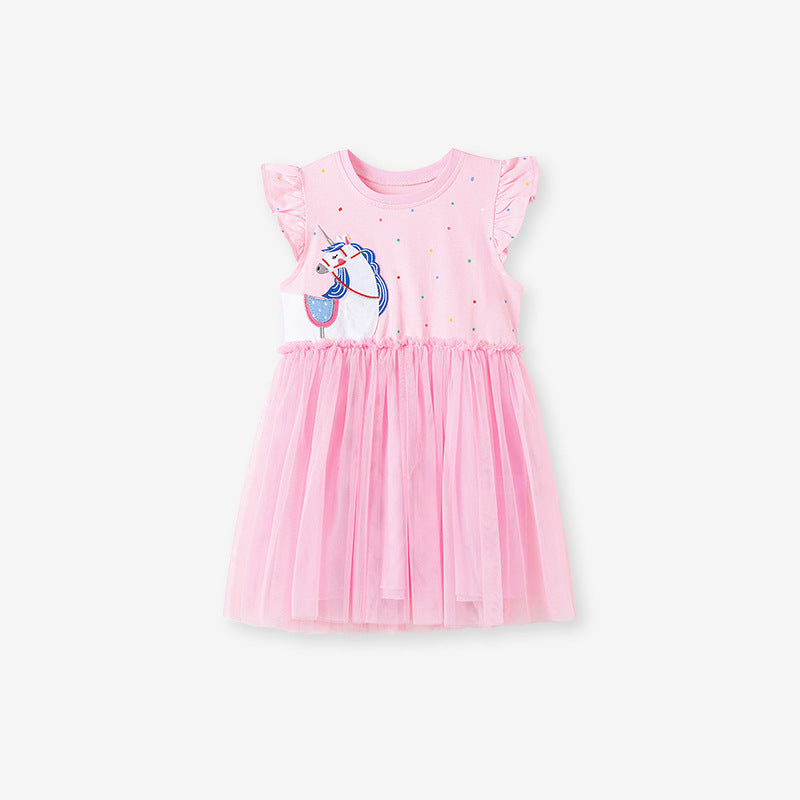 Little Maven Girls Princess Dress | Summer Cotton Dress for Kids - EverCharm Gifts