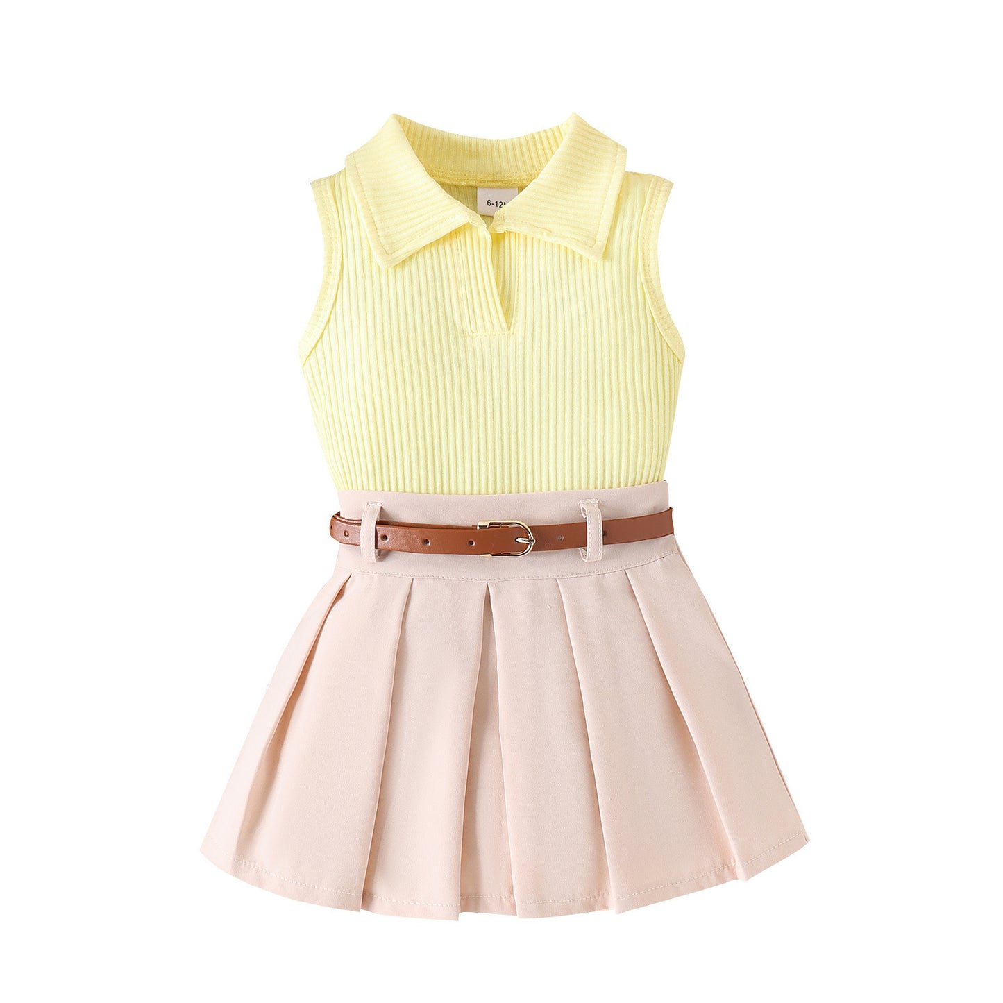 Baby Girls Sleeveless Two Piece Outfit Set | Toddler Girls Outfit Set - EverCharm Gifts