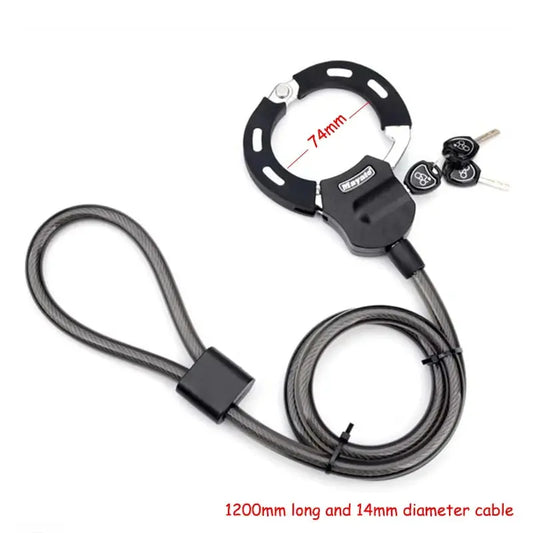 Heavy Duty Bike Cable Lock – Anti-Theft Steel Lock for Bicycle, Scooter & E-Bike EPR
