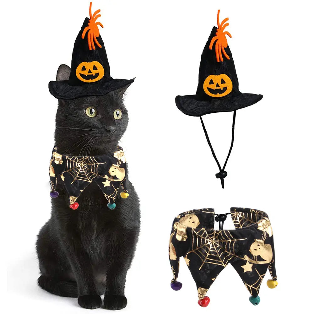 Halloween Hat and Scarf Set – Cozy Polyester Costume Accessories EPR