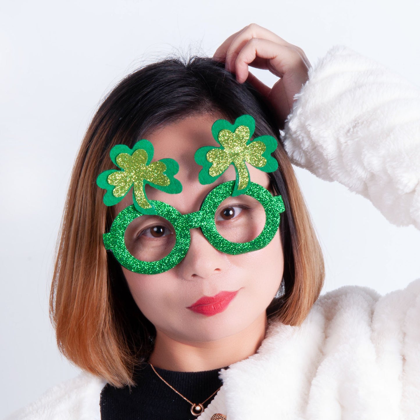 Irish Green Shamrock Glasses – Funny St. Patrick’s Day Party Sunglasses