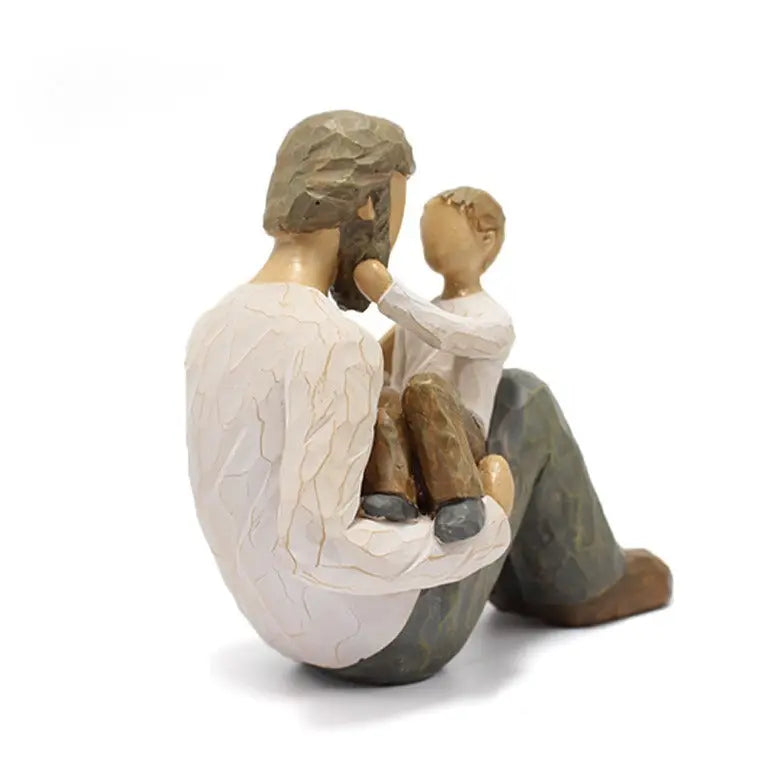 Father and Son Resin Statue – Meaningful Father’s Day Desktop Décor Gift EPR