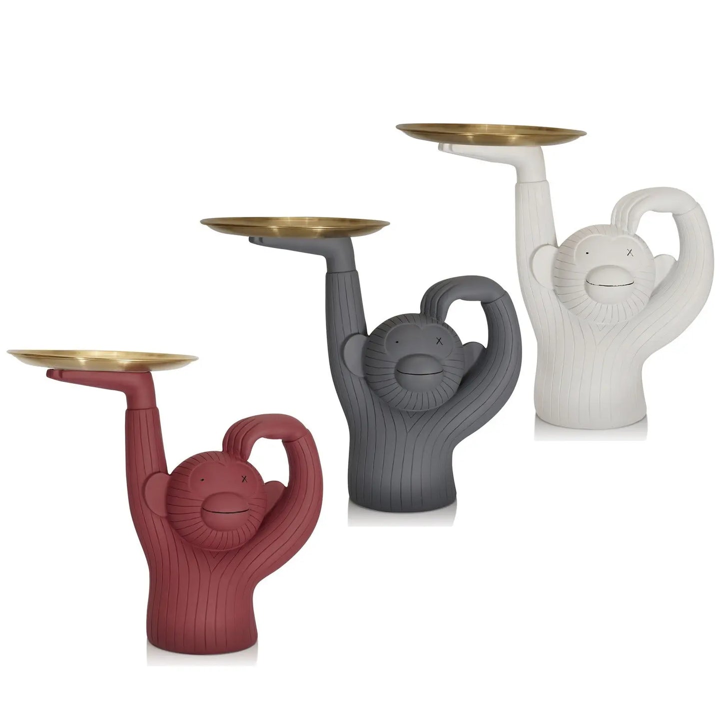 Monkey Tray Resin Decor – Decorative Storage Tray Statue for Home EPR
