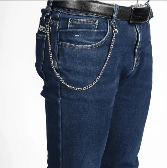37cm Punk Wallet Chain Keychain – Rock Hip Hop Belt Chain for Men (Gold/Silver)