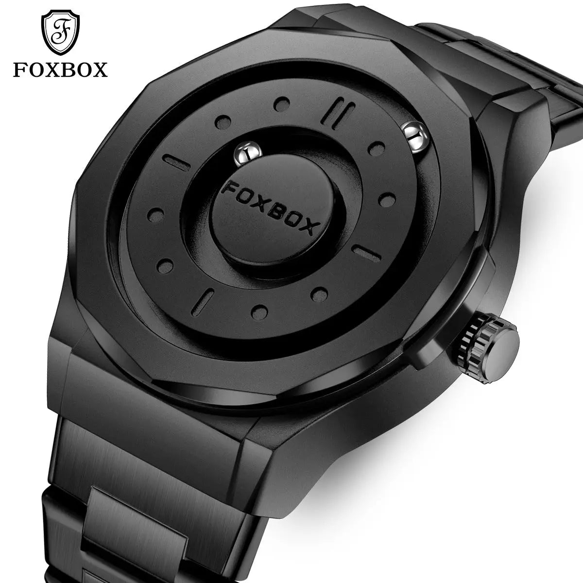 FOXBOX Magnetic Levitation Watch – Men’s Creative High-Tech Quartz Wristwatch EPR