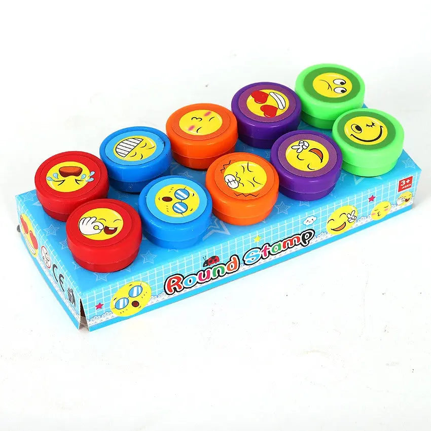 Kids Puzzle Stamp Set – Quick Drying Round Toy Seals for Creative Play EPR