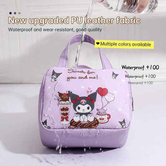 Kuromi Insulated Lunch Bag – Cute Anime Thermal Food Storage Bag for Kids & Girls
