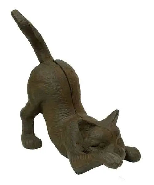 Cast Iron Cat Door Stop – Decorative Garden & Home Décor Kitten Statue
