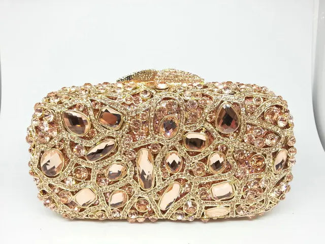 Women Crystal Evening Clutch Purse | Luxury Wedding & Gala Dinner Handbag