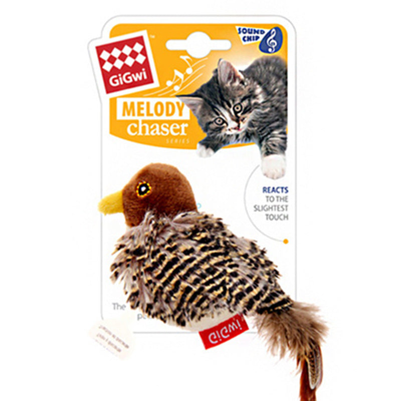 Interactive Chirping Bird Cat Toy – Motion Activated Touch Sensor Hunting Toy | Realistic Sound Pet Play Toy EPR
