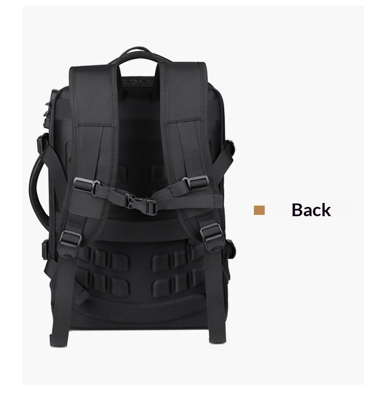 Men’s Expandable Travel Backpack with TSA Lock – Business Laptop Backpack with Wet Dry Separation | Free Shipping