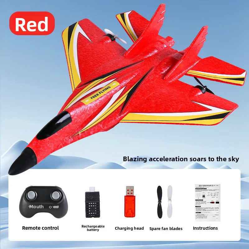 Remote Control Foam Aircraft  Lightweight RC Plane with LED Lights (4-Channel)