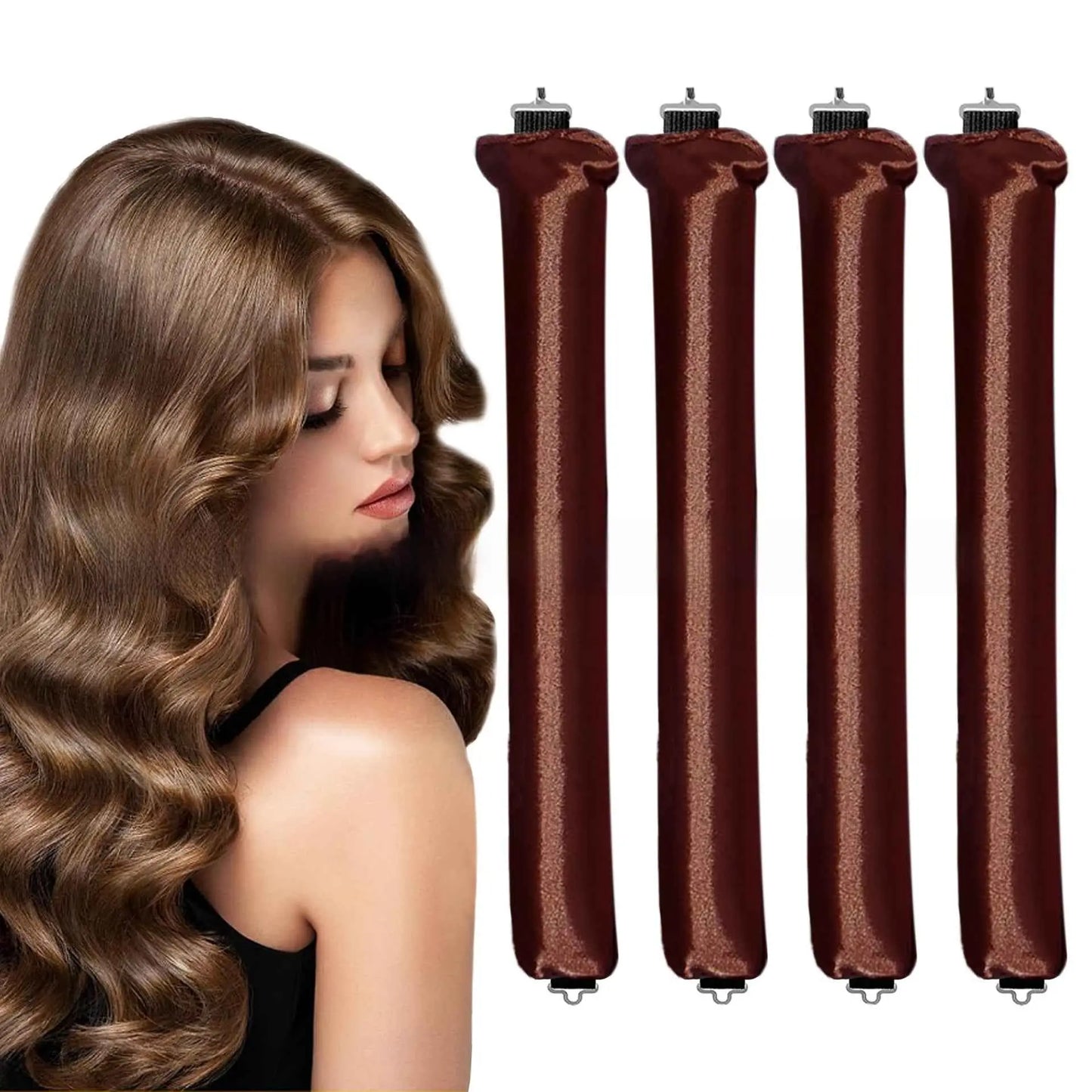 Heatless Hair Curling Set - Overnight Soft Curling Rods for Natural Waves