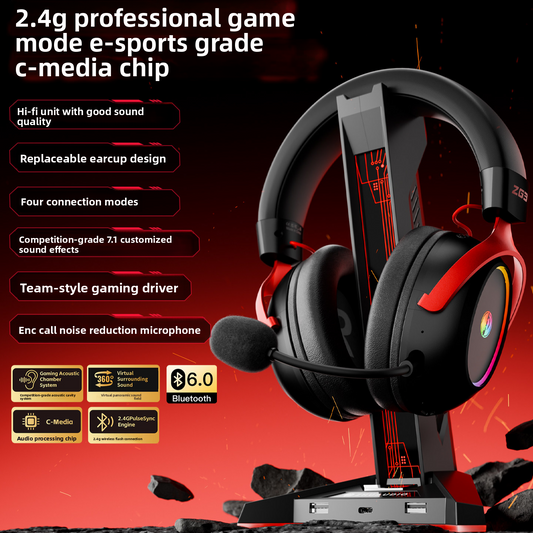 ZG3 Wireless ESports Gaming Headset | Bluetooth Multi-Mode Gaming Headphones with Mic - EverCharm Gifts