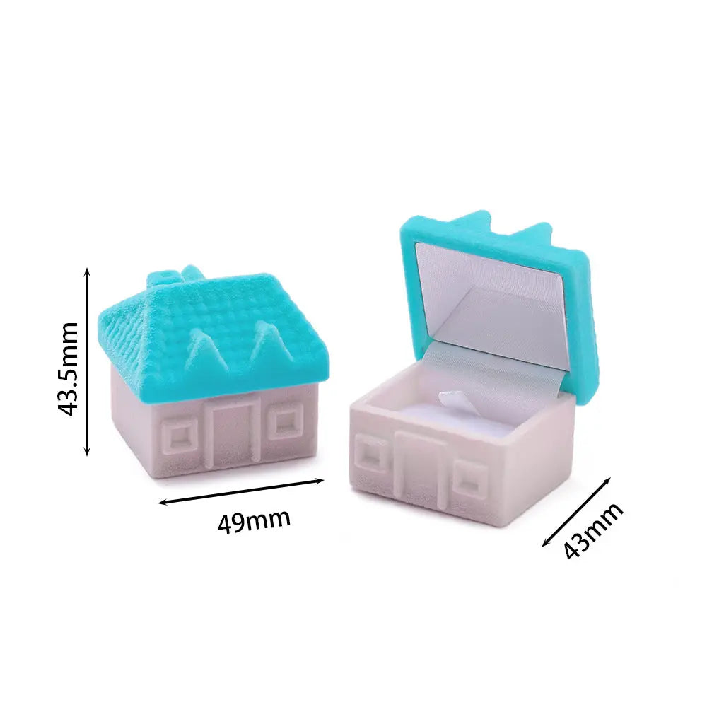 Cute Cartoon Jewelry Box- Plush Flip-Top Ring & Necklace Gift Case | Portable Mini Organizer - EverCharm Gifts
