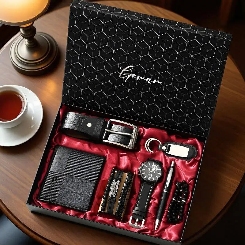 Luxury Men’s Gift Set – 7 Piece Business Gift Box for Him | Father’s Day, Birthday & Executive Gifts CJ