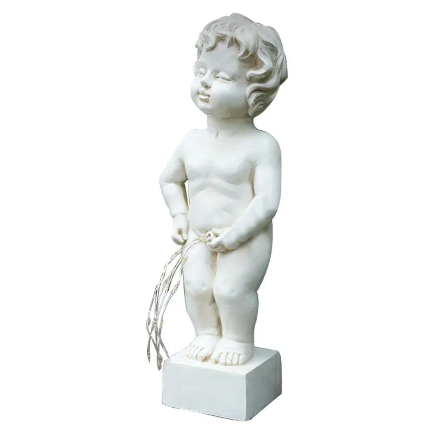 Angel LED String Light Statue - European Style Resin Garden Ornament | Decorative Courtyard & Desktop Atmosphere Light TED