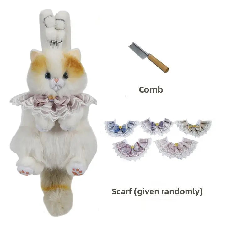 Cute Plush Animal Backpack Cat & Dog Soft School Bag | Kawaii Mini Backpack for Kids & Gifts TED