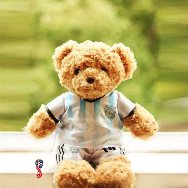 Sports Fan Teddy Bear Plush Soft Athlete-Themed Collectible Stuffed Toy TED