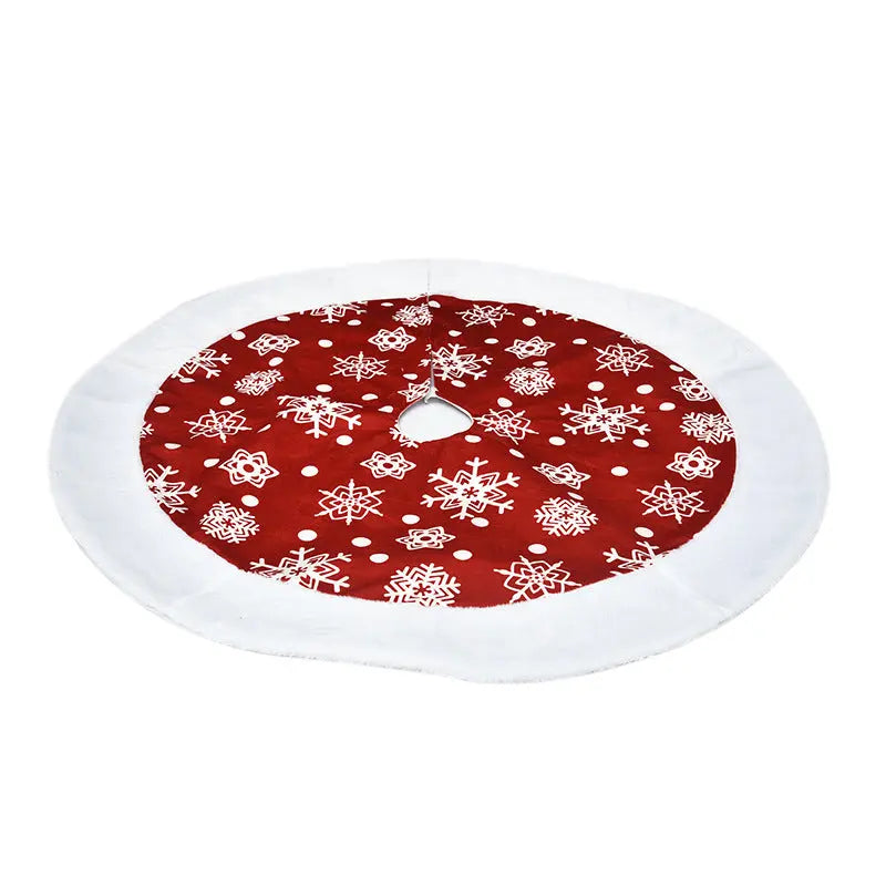 Christmas Tree Skirt – Plush Holiday Tree Decoration Mat | Soft Flannel Base Cover (60–100cm) CJ