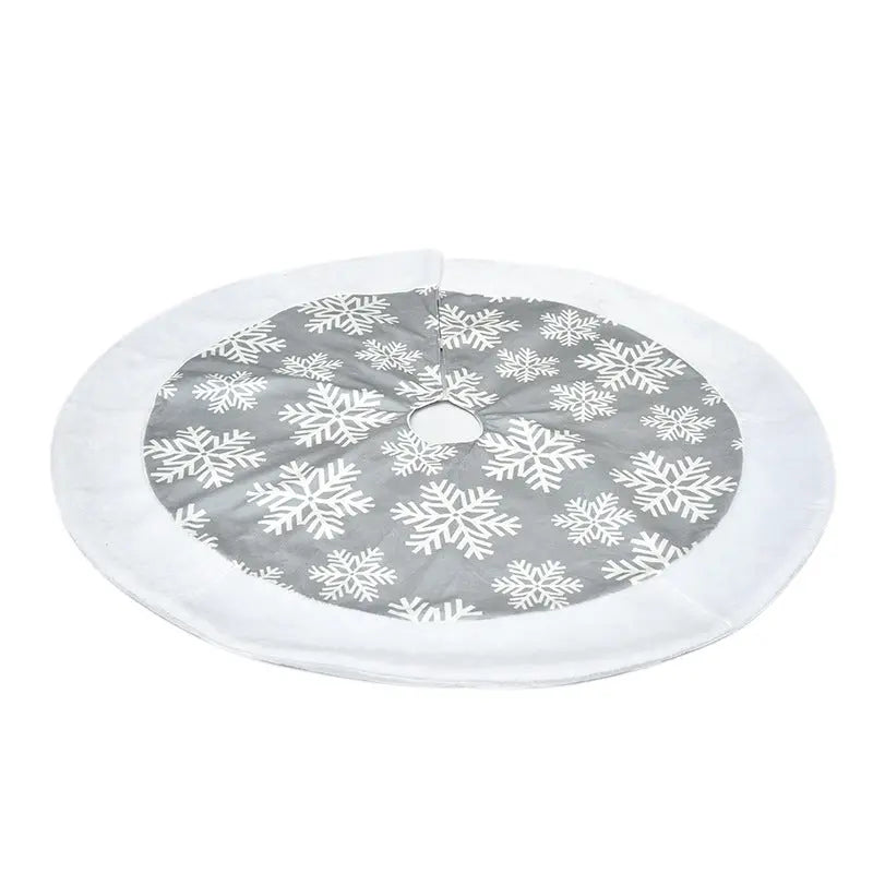 Christmas Tree Skirt – Plush Holiday Tree Decoration Mat | Soft Flannel Base Cover (60–100cm) CJ