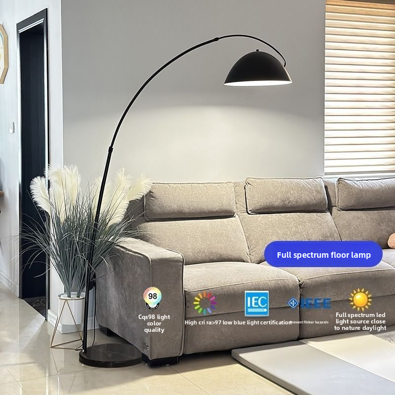 Modern Curved LED Floor Lamp with Marble Base - Dimmable Arc Floor Lamp | Free Shipping