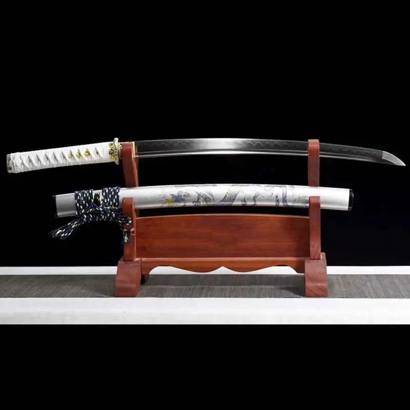 Japanese Samurai Short Knife T10 Burnt Blade Collectible