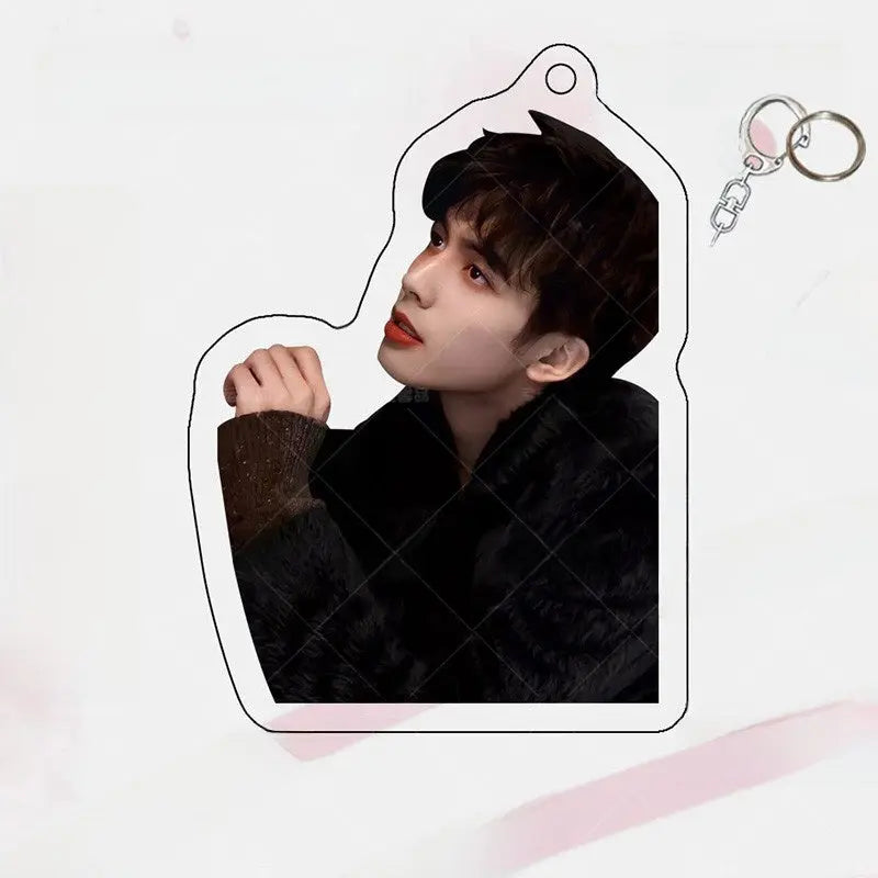 Song Weilong Acrylic Keychain Double-Sided Celebrity Charm | Fan Merch Bag Pendant with Gift Box TED