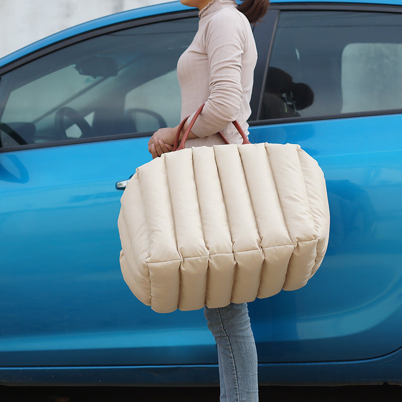 Portable Pet Travel Bed Carrier – Warm Cat & Dog Nest Handbag | Cozy Car Seat & Winter Pet Carrier EPR