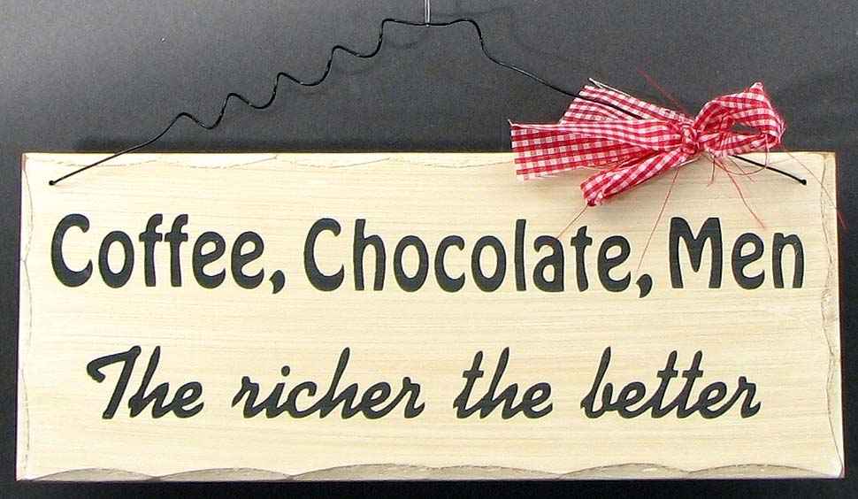 Funny Wooden Wall Plaque – “The Richer The Better” Rustic Home Décor Sign