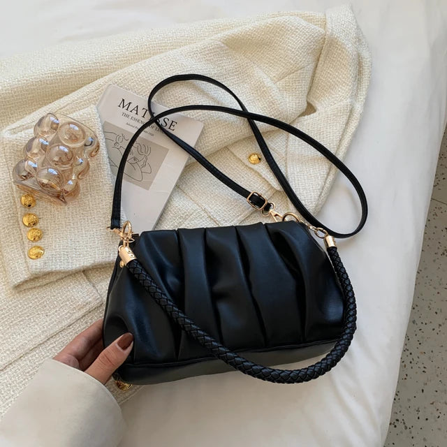 Small Soft PU Leather Underarm Handbag | Luxury Crossbody Handbag - EverCharm Gifts