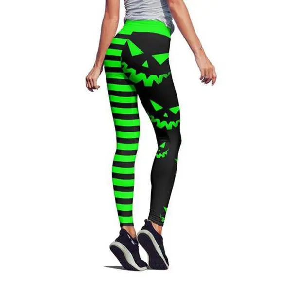 Halloween Pumpkin Print Women’s Shorts – Festive Casual Polyester Lounge Shorts EPR