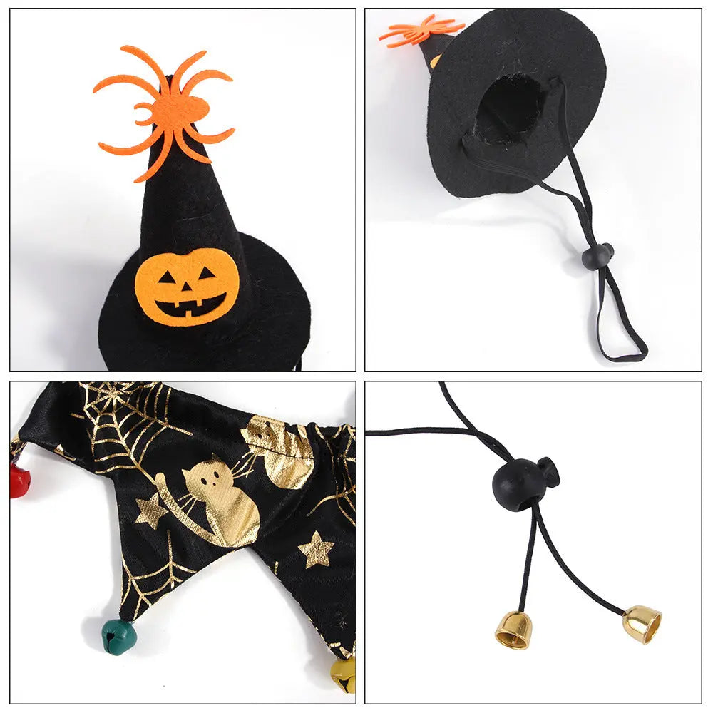 Halloween Hat and Scarf Set – Cozy Polyester Costume Accessories EPR