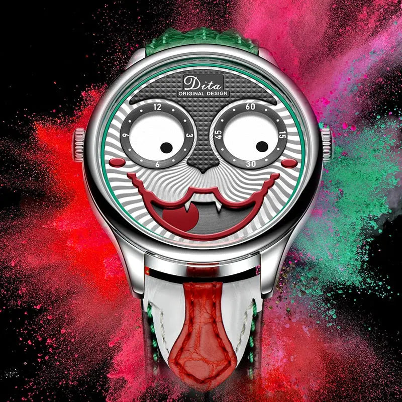 Men’s Joker Quartz Watch – Luxury Designer Leather Strap Fashion Watch EPR