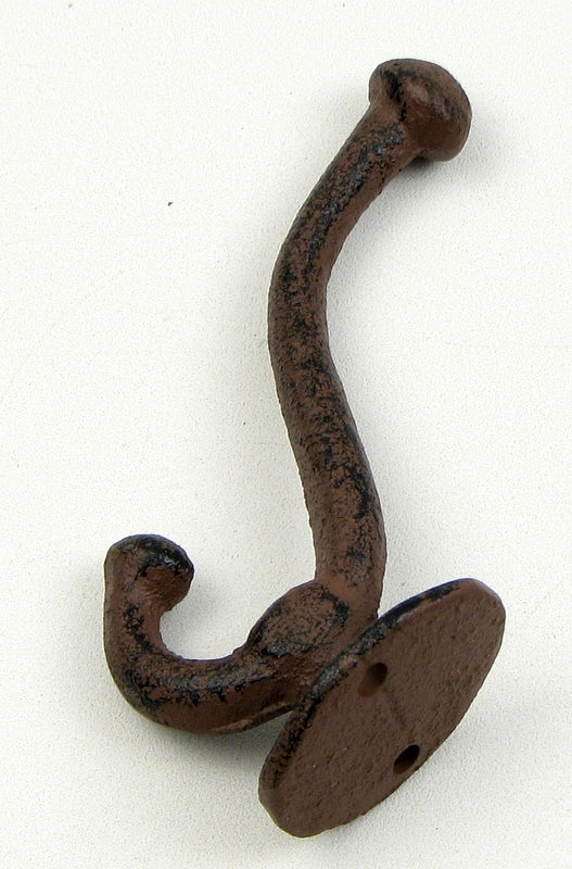 Rustic Cast Iron Wall Coat Hooks – Farmhouse Decorative Hook Set (3 Pack)