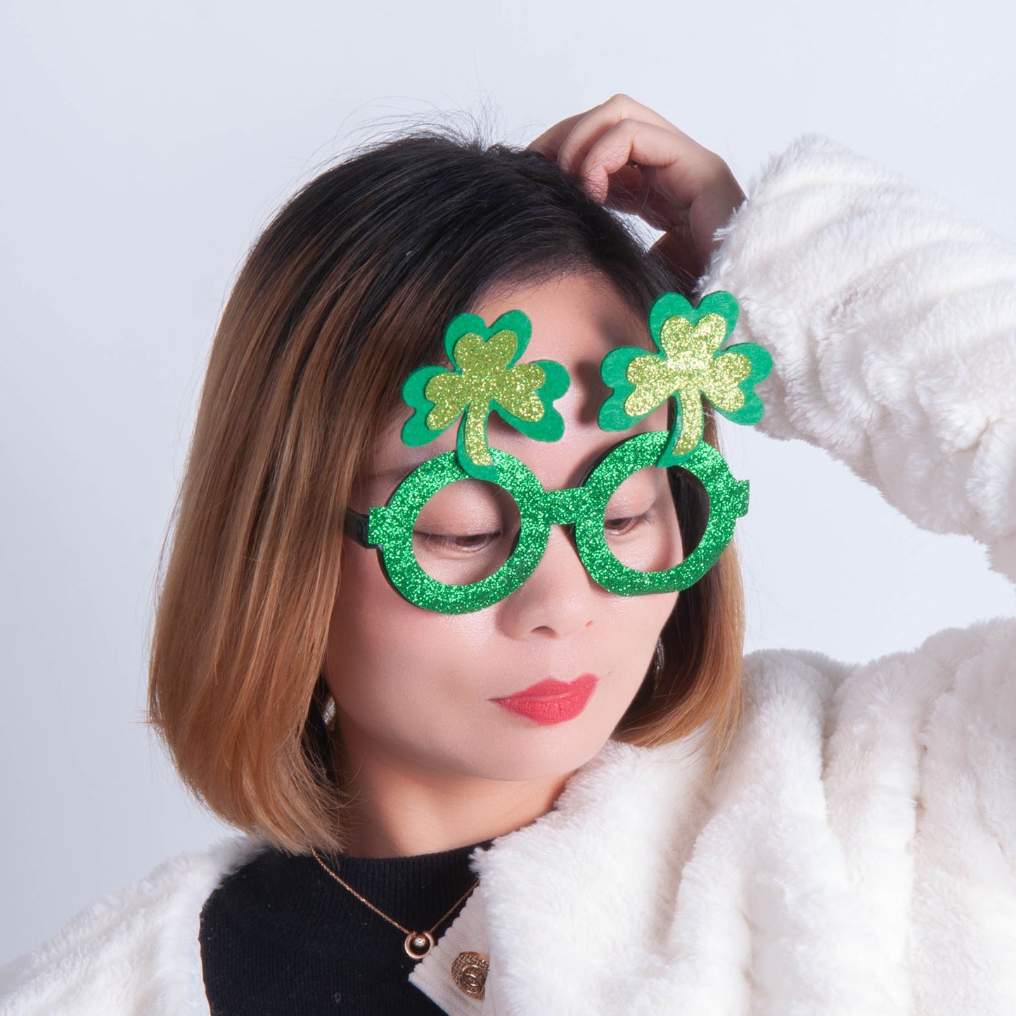 Irish Green Shamrock Glasses – Funny St. Patrick’s Day Party Sunglasses
