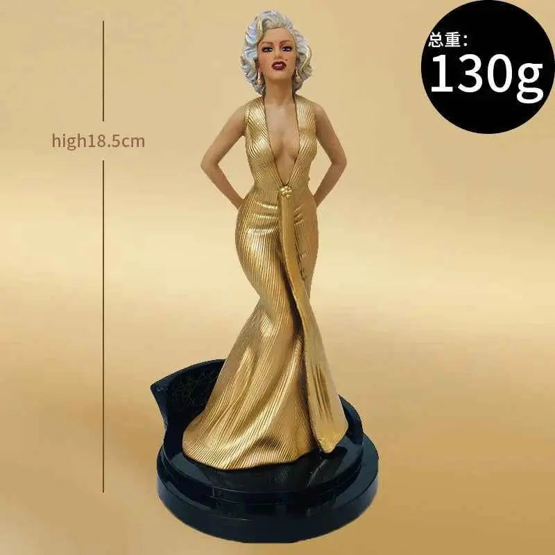 Marilyn Monroe Collectible Statue – Classic Hollywood Decorative Figurine with Display Base