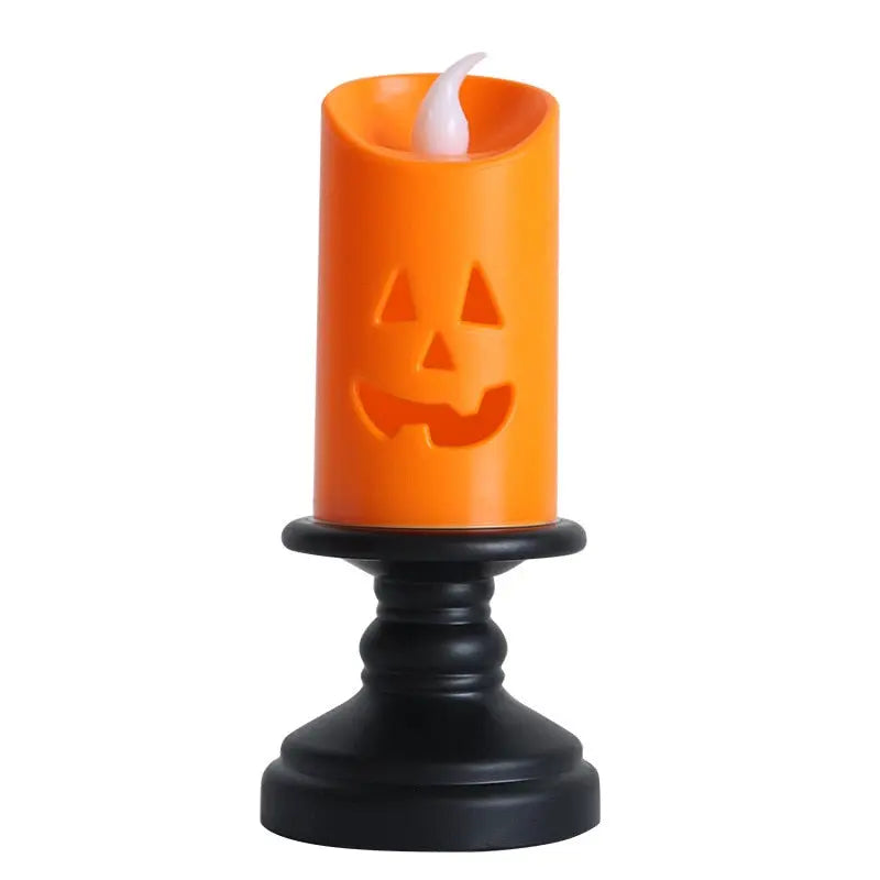 Halloween LED Candle Light – Flickering Flameless Pumpkin Decor Lamp EPR