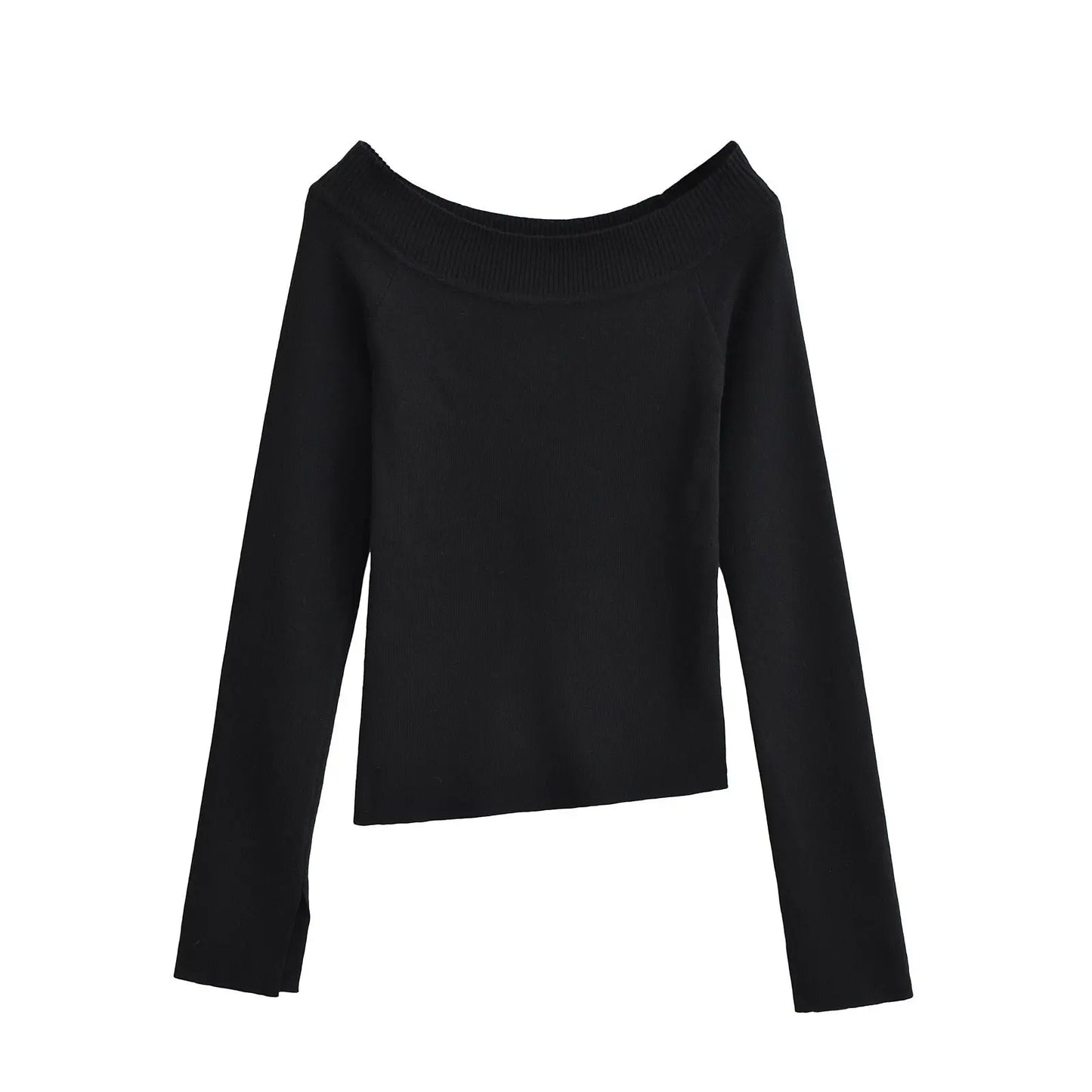 Women’s One-Shoulder Slim Fit Top – Long Sleeve Off Shoulder Shirt EPR