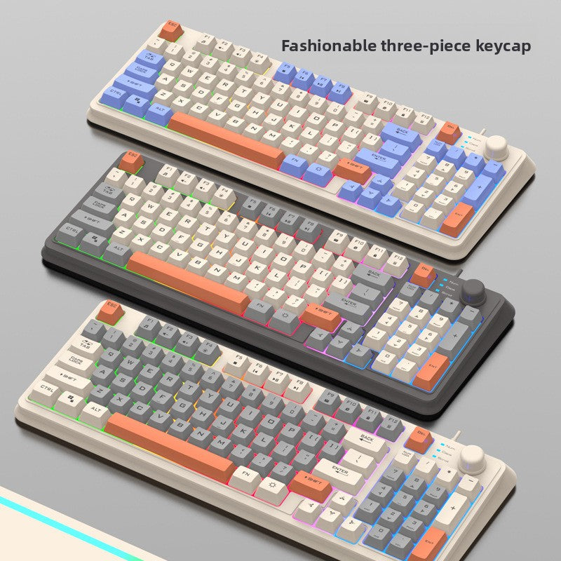 RGB Gaming Keyboard | Mechanical Feel USB Gaming Keyboard with Wrist Rest - EverCharm Gifts