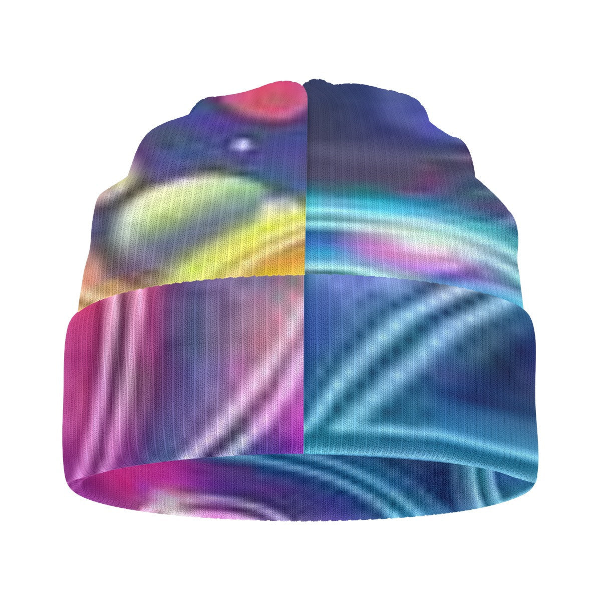 New Year’s All-Over Print Knitted Hat – Festive Winter Beanie Cap | Cozy Holiday Knit Hat for Men & Yoycol