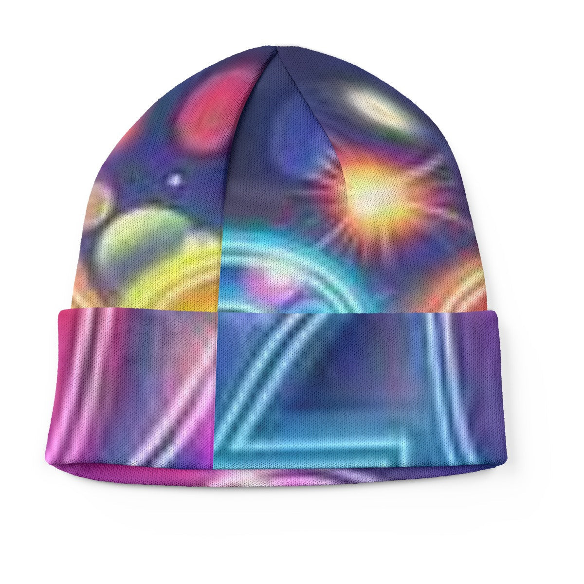 New Year’s All-Over Print Knitted Hat – Festive Winter Beanie Cap | Cozy Holiday Knit Hat for Men & Yoycol