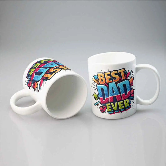 Custom Father’s Day Mug – Personalized 11oz Ceramic Coffee Cup Gift for Dad