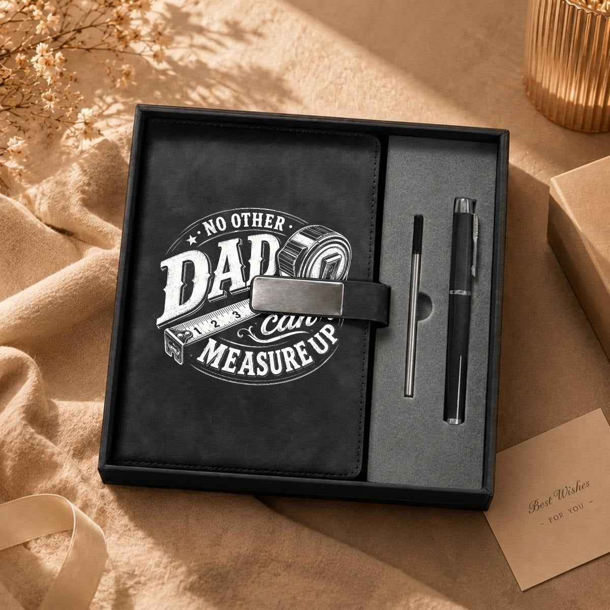 Father's Day Notebook Gift Set with Metal Pen | Personalized Premium Writing Gift Set - EverCharm Gifts
