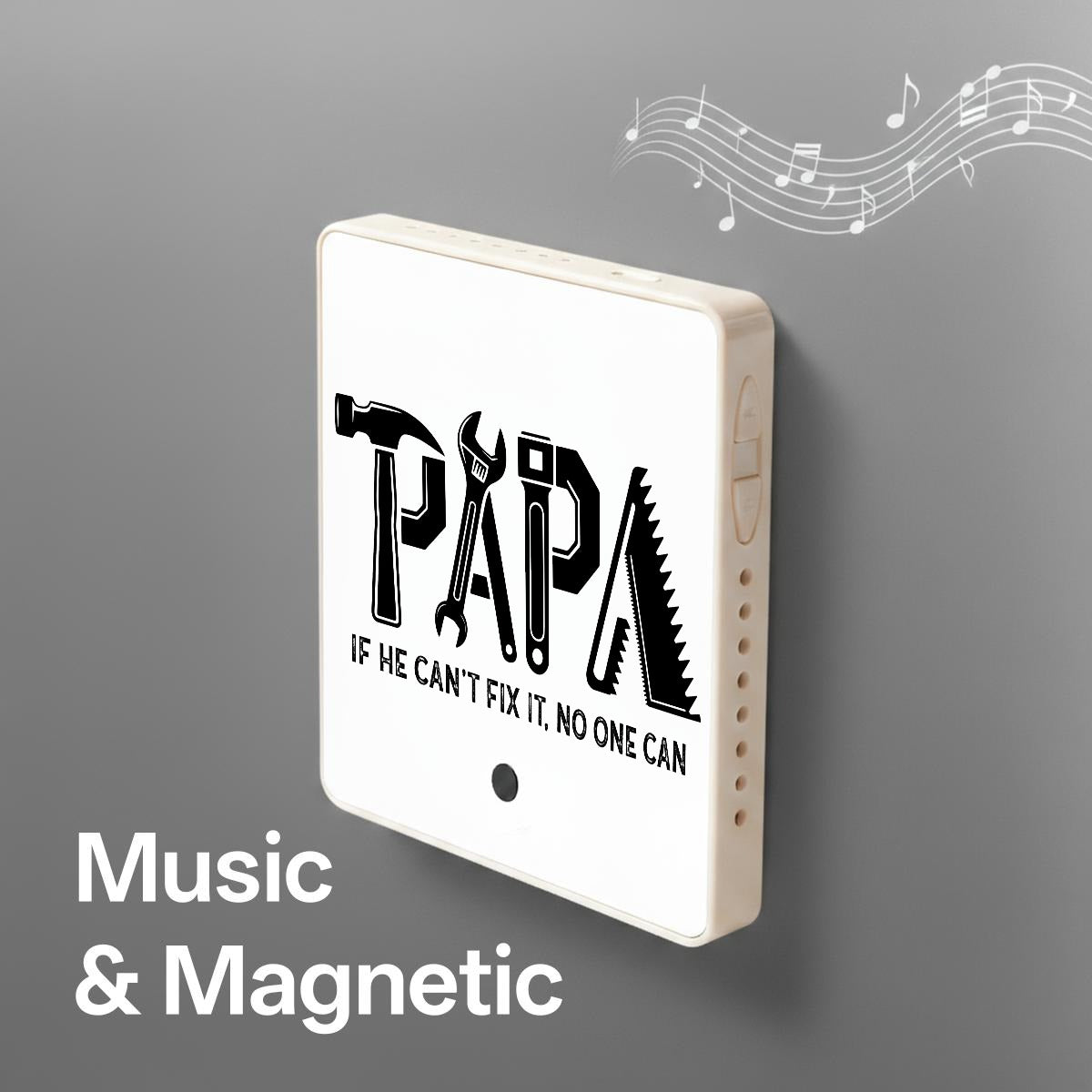 Father’s Day Personalized Music Fridge Magnet | Custom Magnetic Photo & Audio Gift - EverCharm Gifts