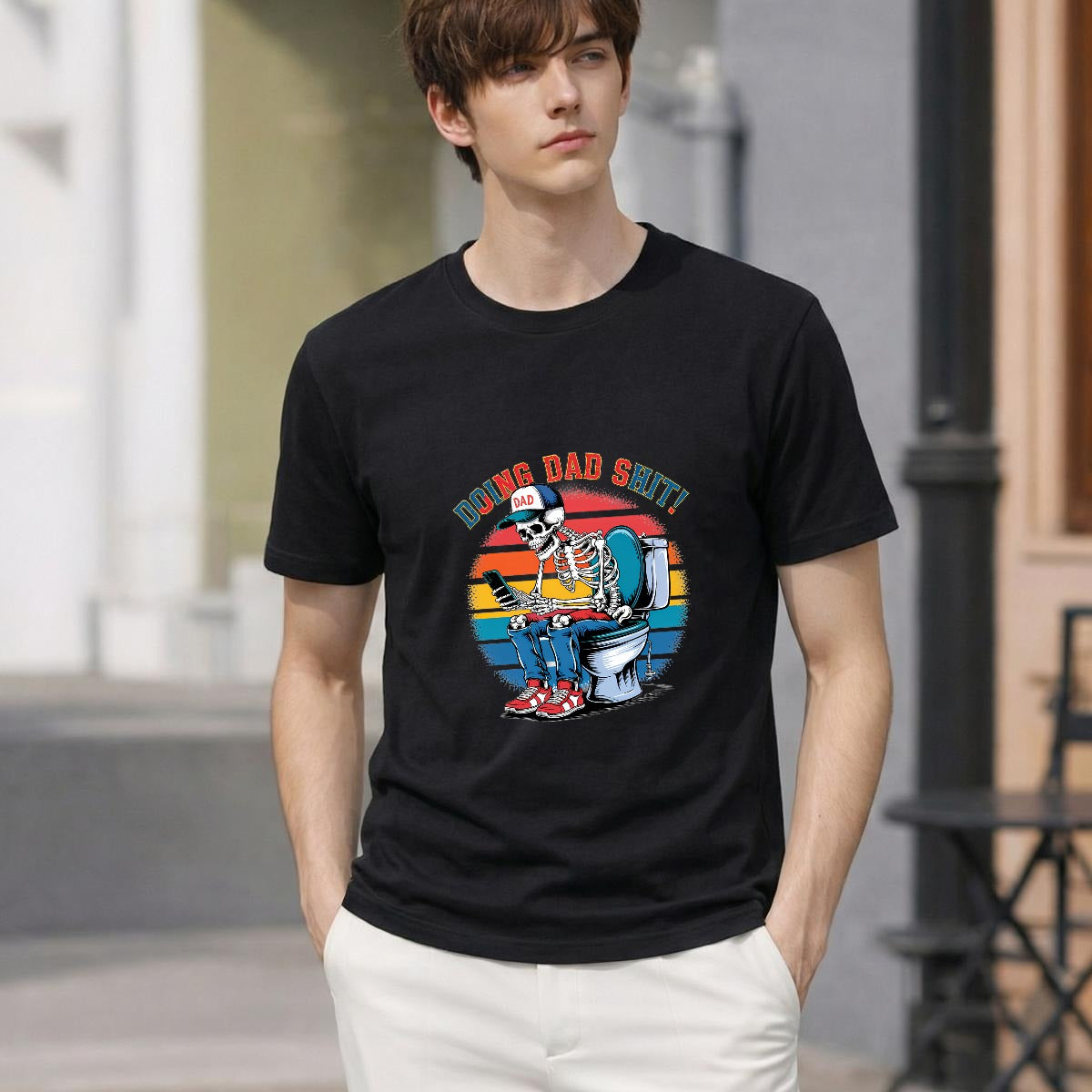Father’s Day Printed Men’s T-Shirt | Premium USA Printed Cotton Graphic Tee For Dad - EverCharm Gifts