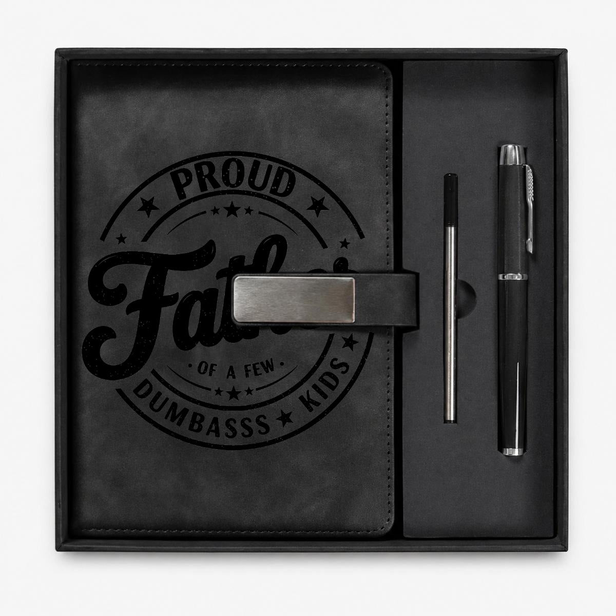 Father's Day Notebook Gift Set with Metal Pen | Personalized Father's Day Gifts - EverCharm Gifts